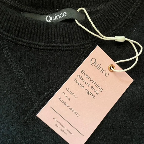 Quince Mongolian Cashmere Sweatshirt Sweater NWT - Picture 7 of 7